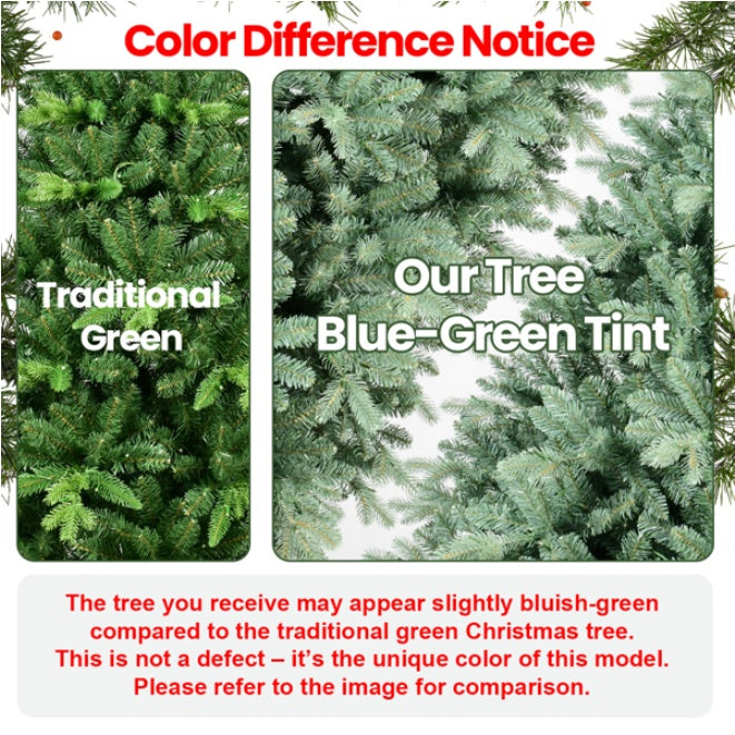🎄 5FT Artificial Christmas Tree – Blue-Green Tint Holiday Decoration CJ US