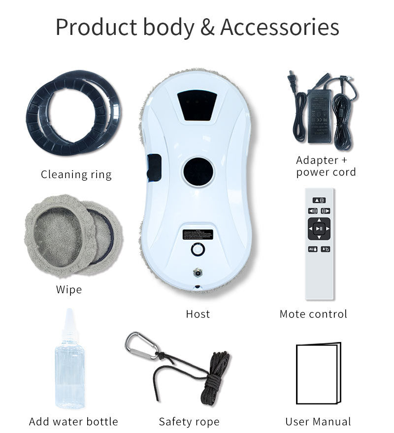 Smart Window Cleaner Robot – Auto Spray Glass & Tile Cleaning Robot - SmartPursue™