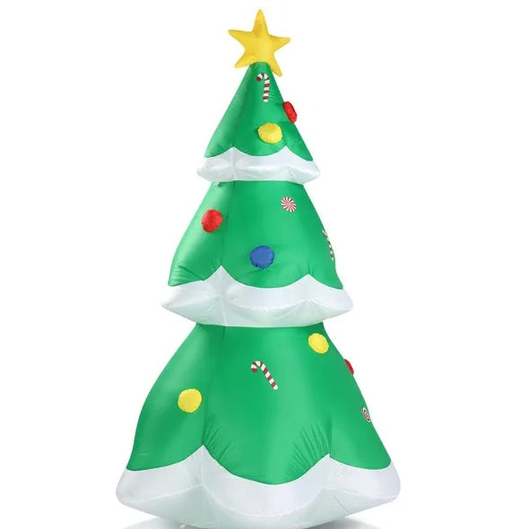 6.9 FT Lighted Christmas Inflatable Decoration - Inflatable Christmas Tree CJ US