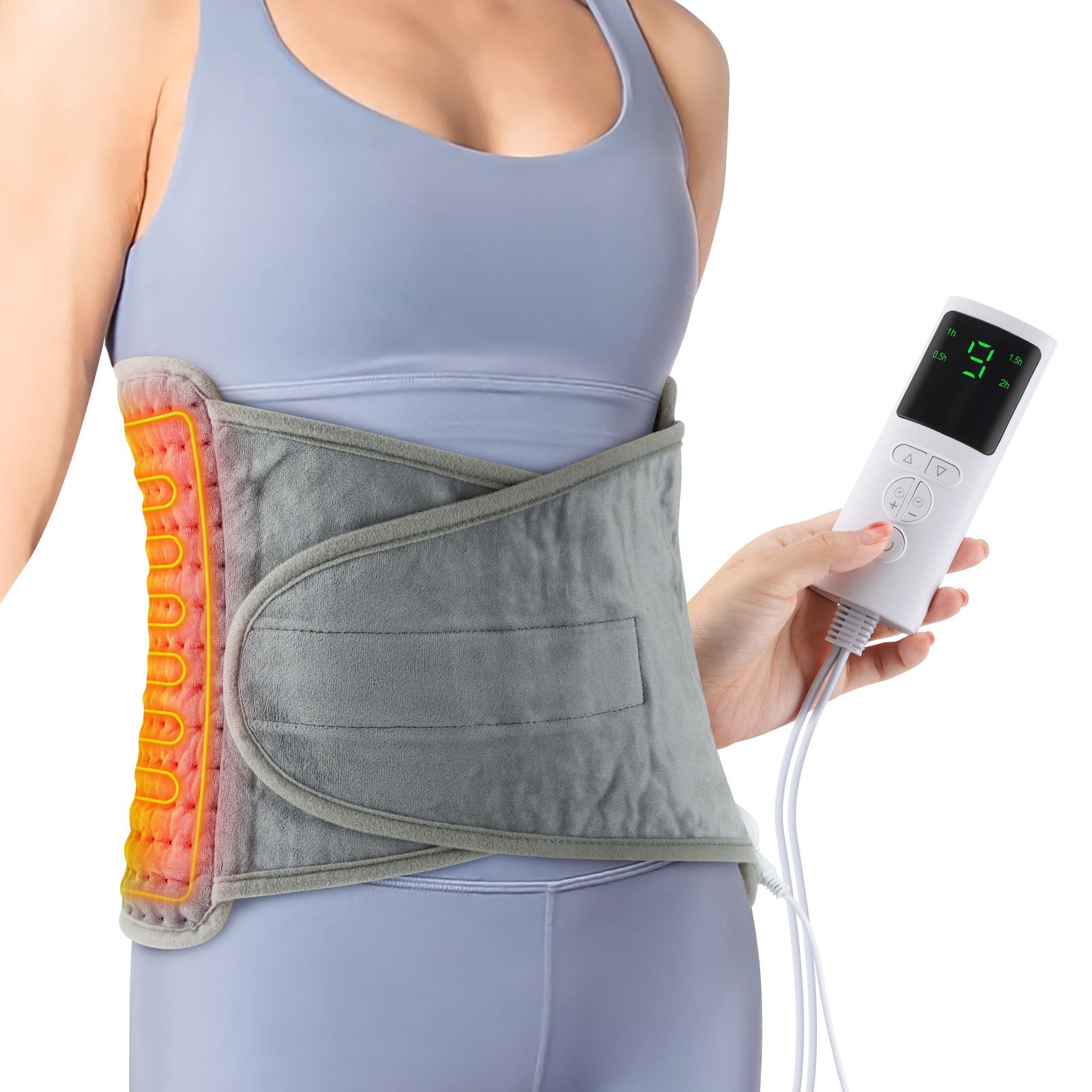 Back Heating Support Belt – Heated Waist Brace with Adjustable Temperature CJ