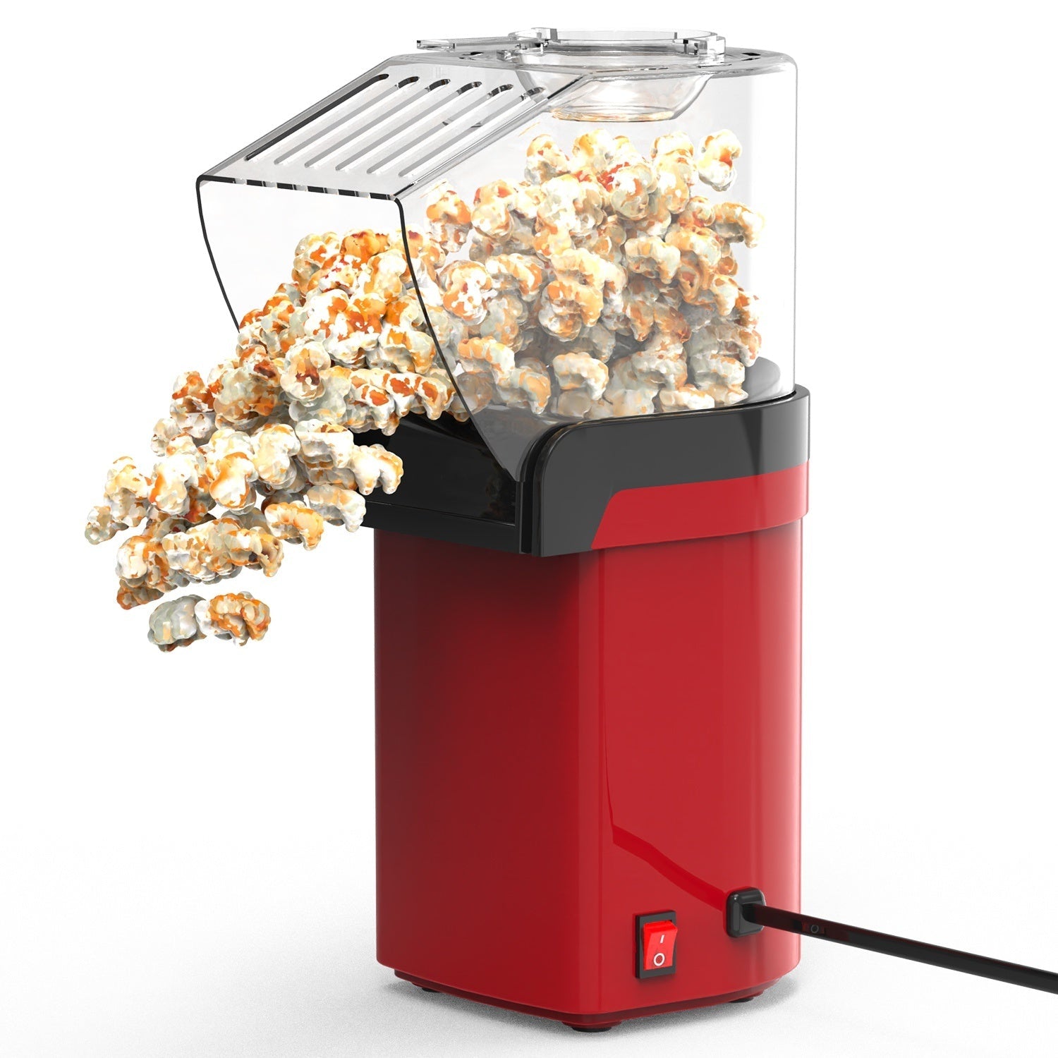 🍿 Electric Hot Air Popcorn Popper – 1200W Oil-Free Popcorn Maker CJ US