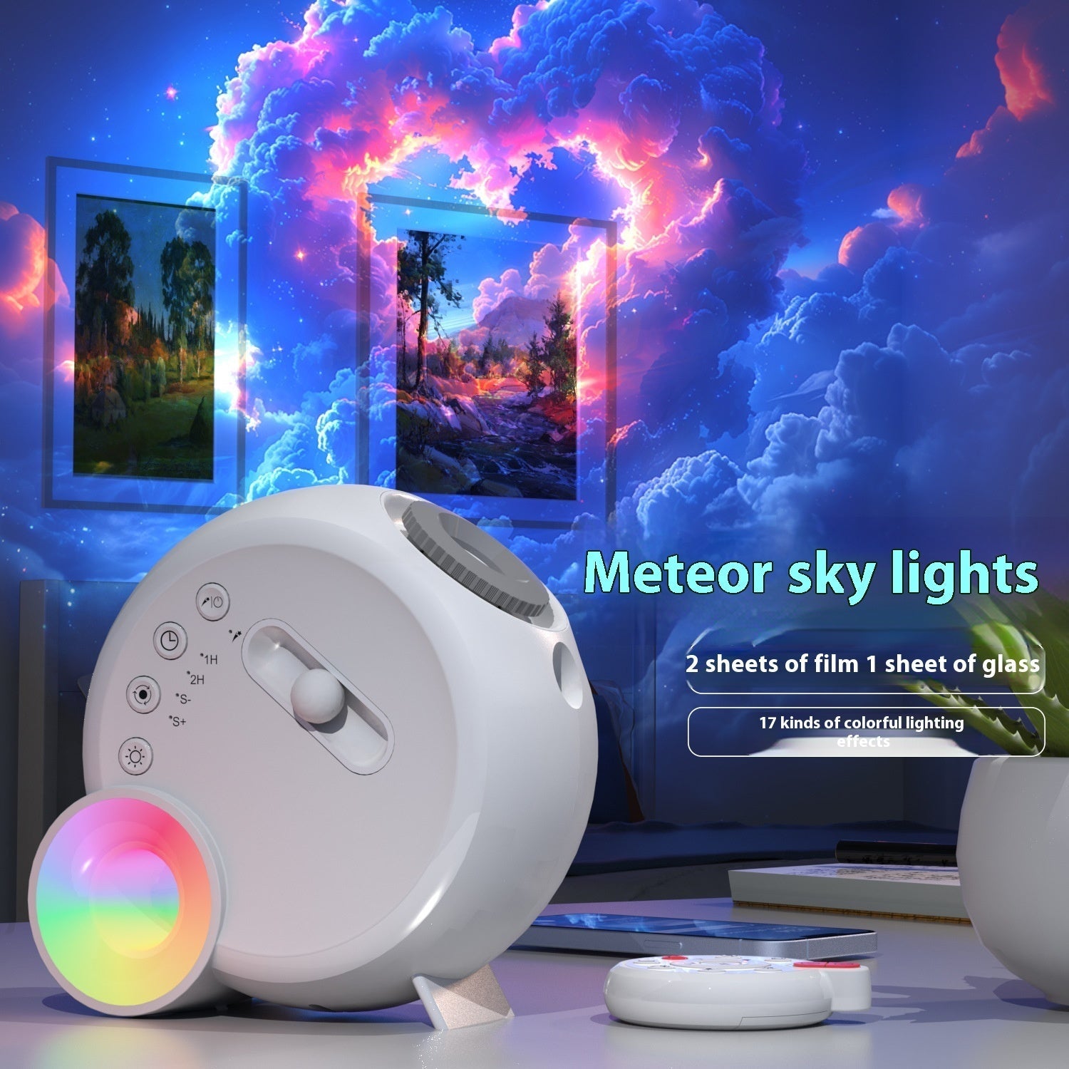 🌌 Star Light Projector – Galaxy Night Light for Bedroom & Home CJ