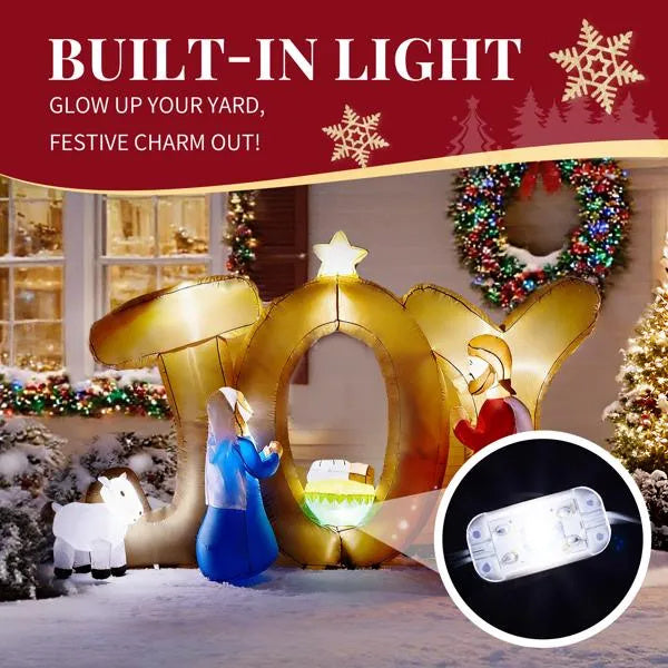 7.5FT Lighted Christmas Inflatable Decoration CJ US