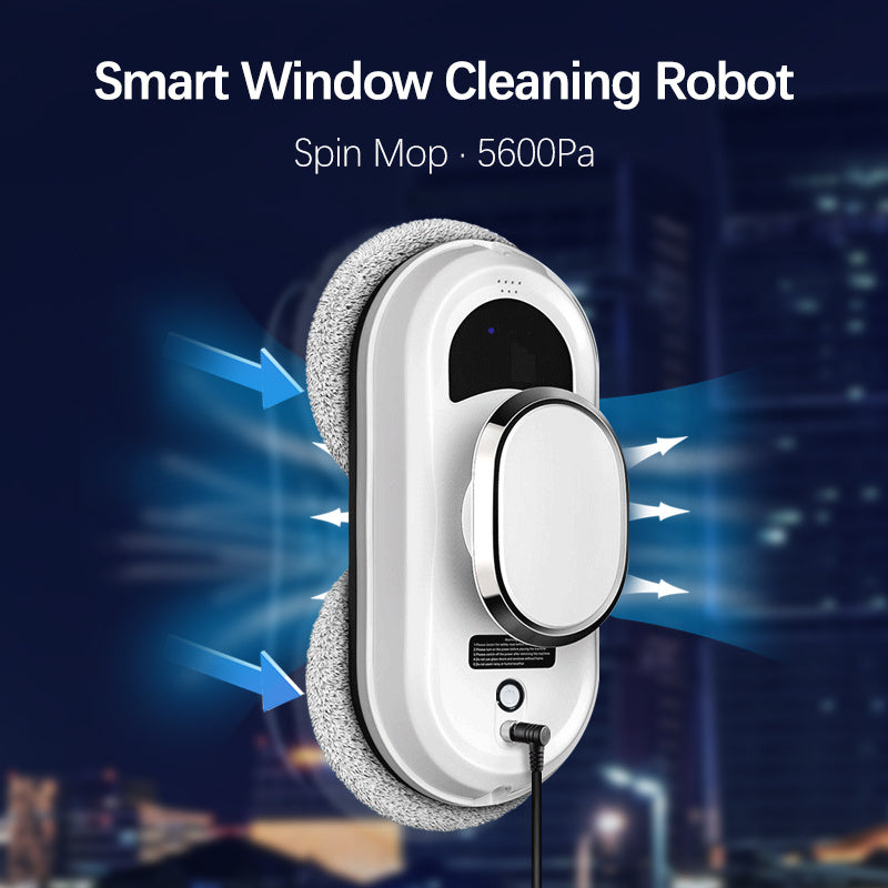 Smart Window Cleaning Robot – 5600 Pa Strong Suction & Remote Control - SmartPursue™