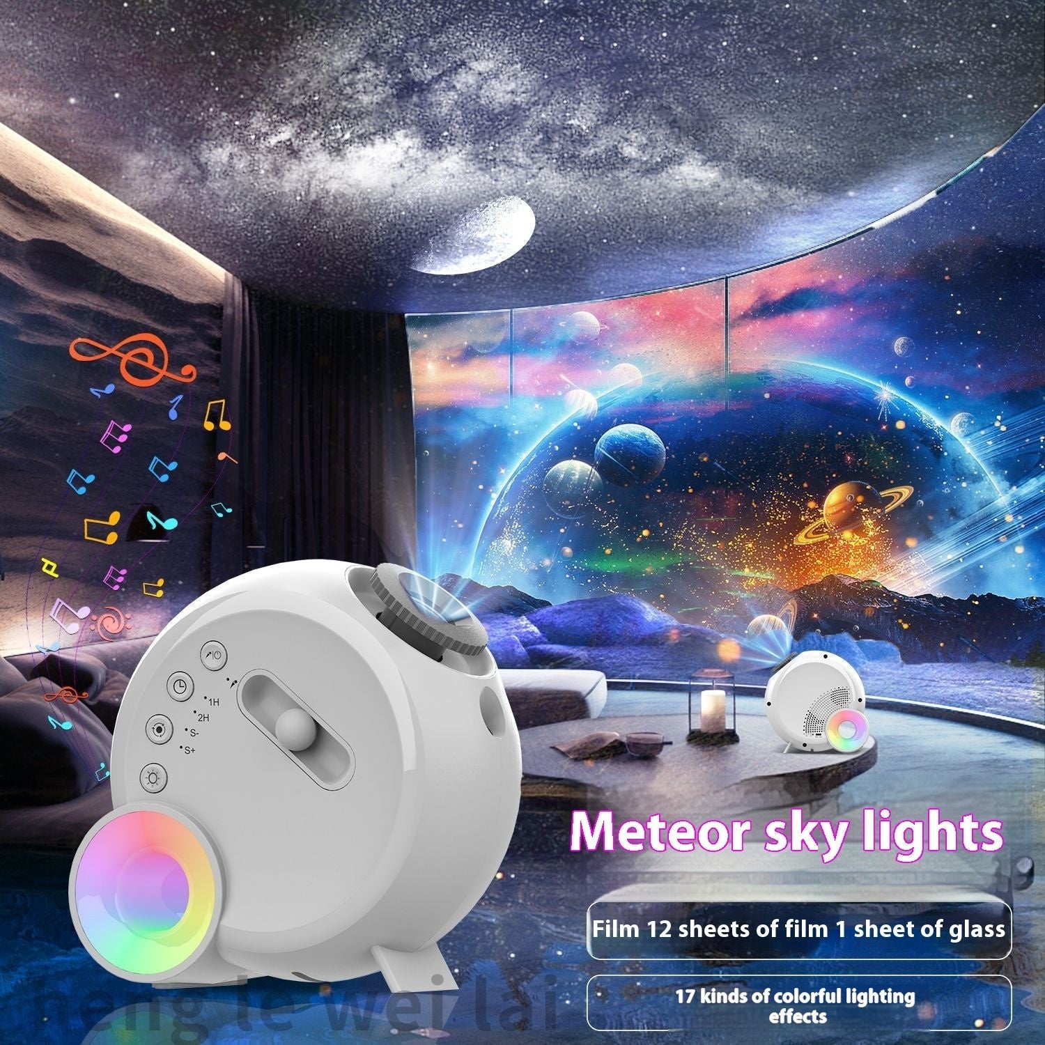 🌌 Star Light Projector – Galaxy Night Light for Bedroom & Home CJ