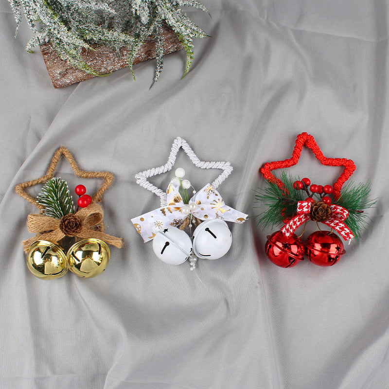 Christmas Five-pointed Star Bell Accessories Pendant CJ