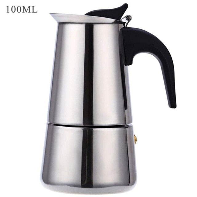 Stainless Steel Moka Coffee Pot – Moka Espresso & Latte Percolator - SmartPursue™