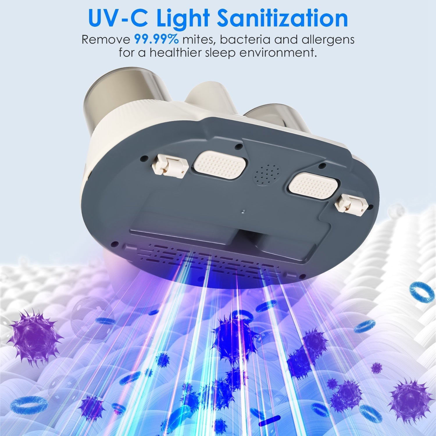 15000 Pa Bed Vacuum Cleaner – Double-Cup & UV-C Sanitizer Travel & Portable Gadgets