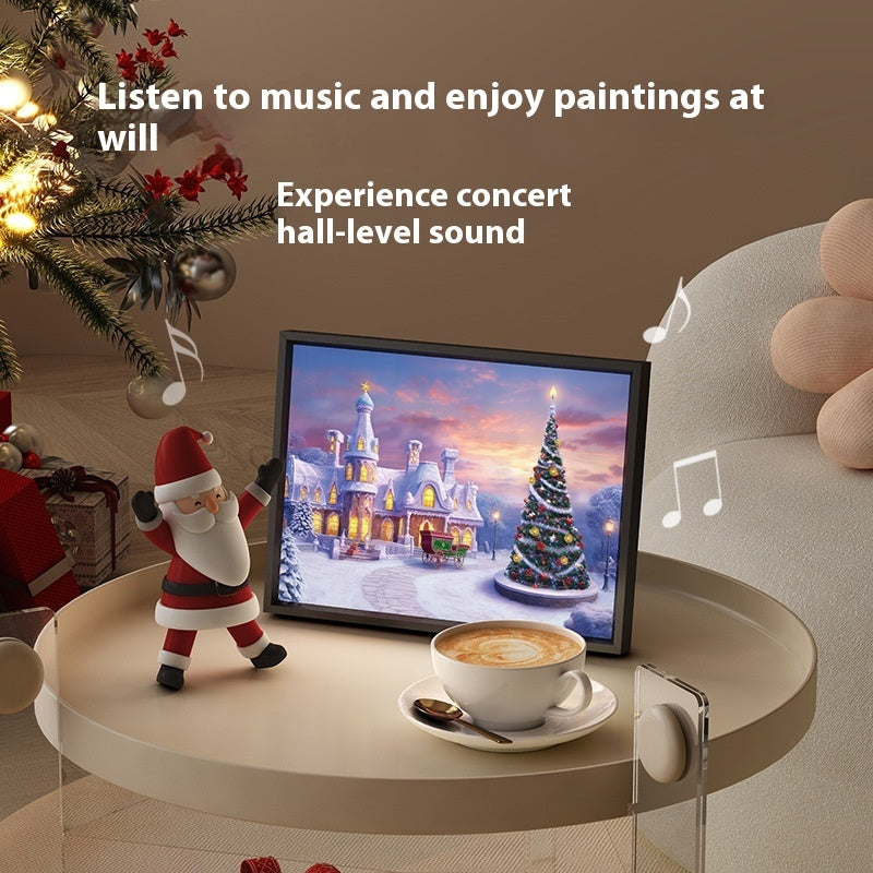 🎅 Mini Bluetooth Speaker – Christmas Painted Portable Gift CJ