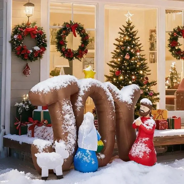 7.5FT Lighted Christmas Inflatable Decoration CJ US