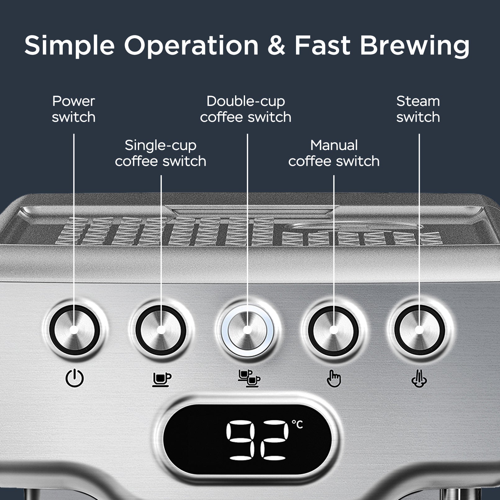 ☕ Geek Chef 20-Bar Espresso Machine Smart Kitchen & Home