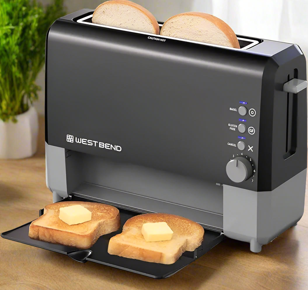 Slide‑Through Bagel Gluten‑Free Toaster - SmartPursue™