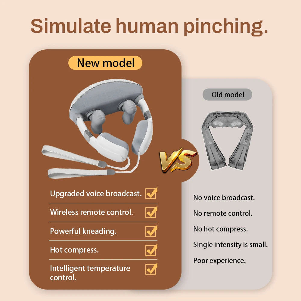 💆‍♀️ Simulated Human Finger Massage Shawl – Heated Neck and Shoulder Massager SmartPursue™