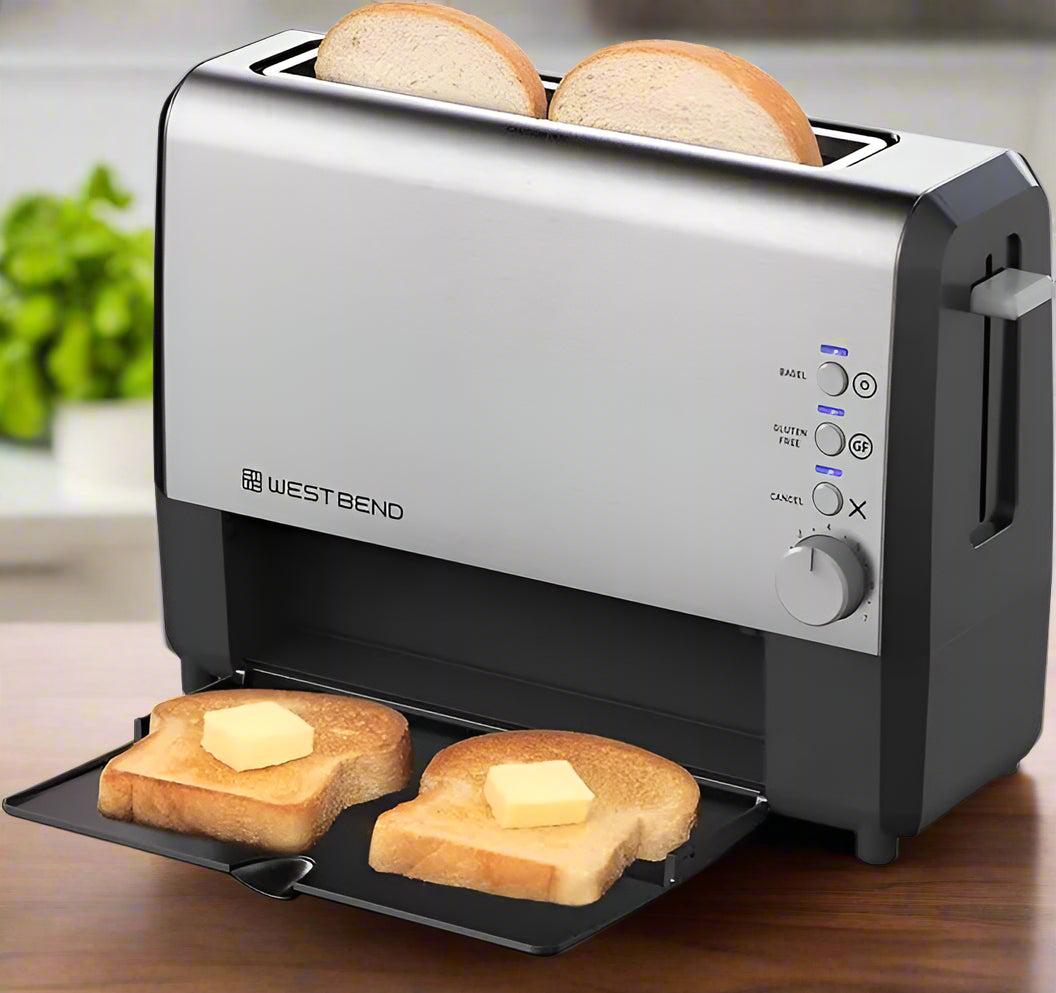 Slide‑Through Bagel Gluten‑Free Toaster - SmartPursue™