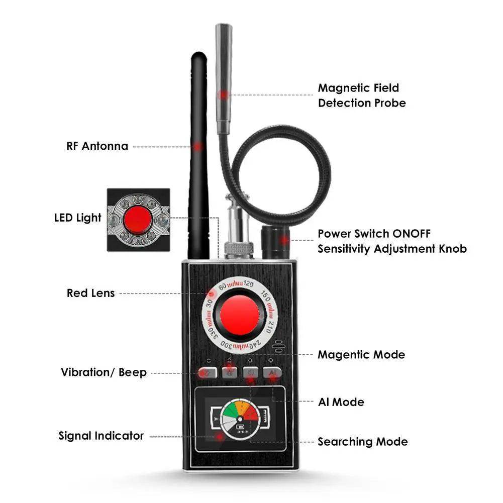 Anti Spy Hidden Camera Detector | Audio Bug Finder GPS Signal Tracker - SmartPursue™