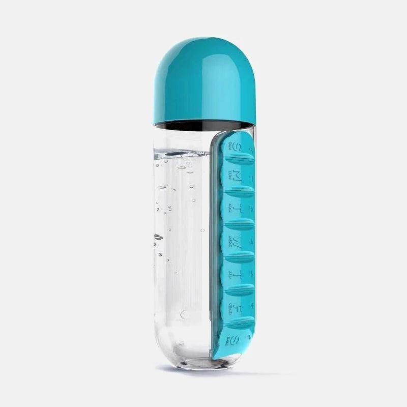 Travel pill organizer water bottle - SmartPursue™