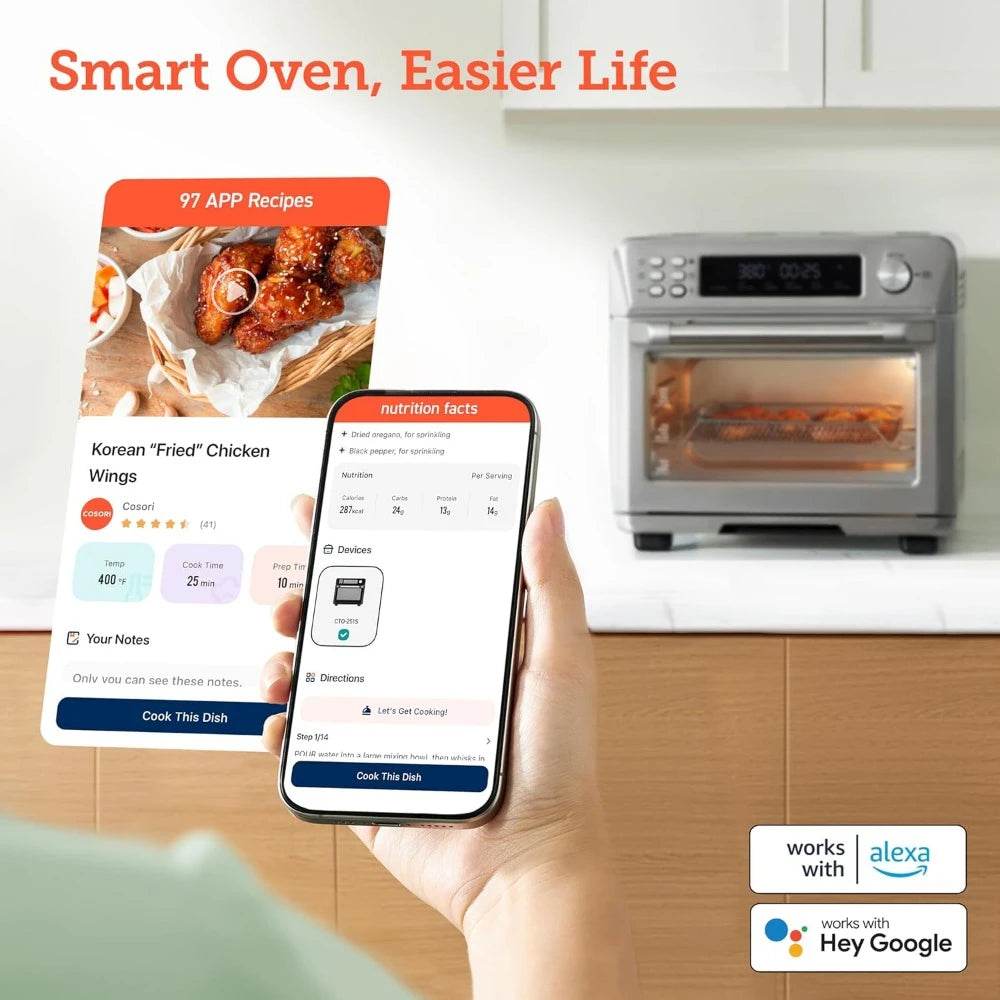 26-Quart Smart Air Fryer Convection Oven - Limited Stock – Ships in 24H - SmartPursue™