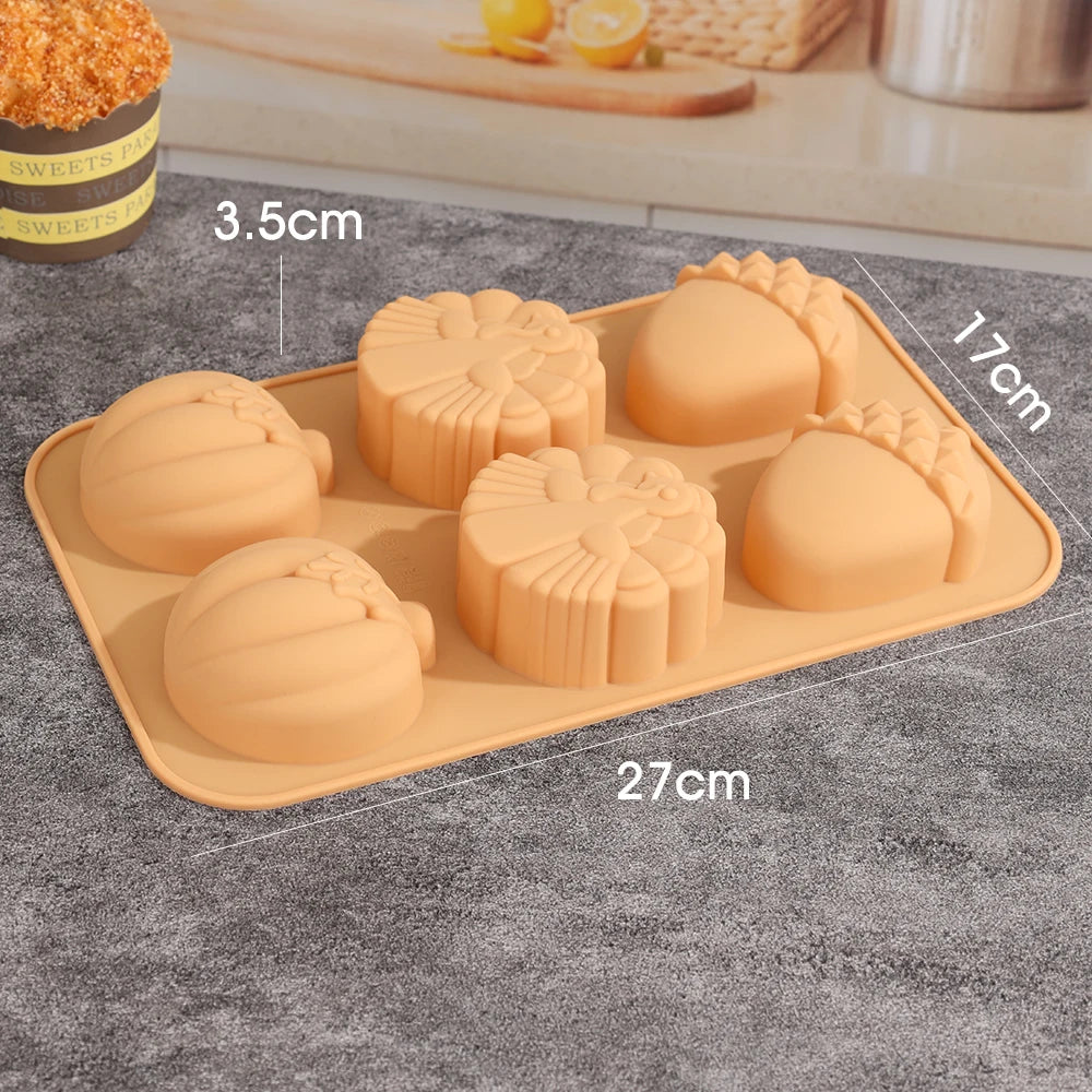 3D Pongal Love Heart Silicone Baking Mold - SmartPursue™