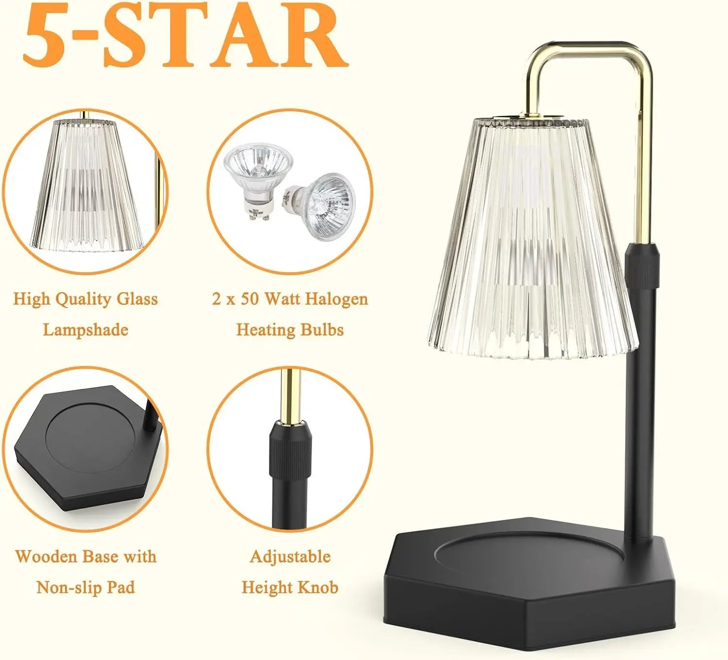 🕯 Candle Warmer Lamp – Adjustable Electric Wax Melter - SmartPursue™