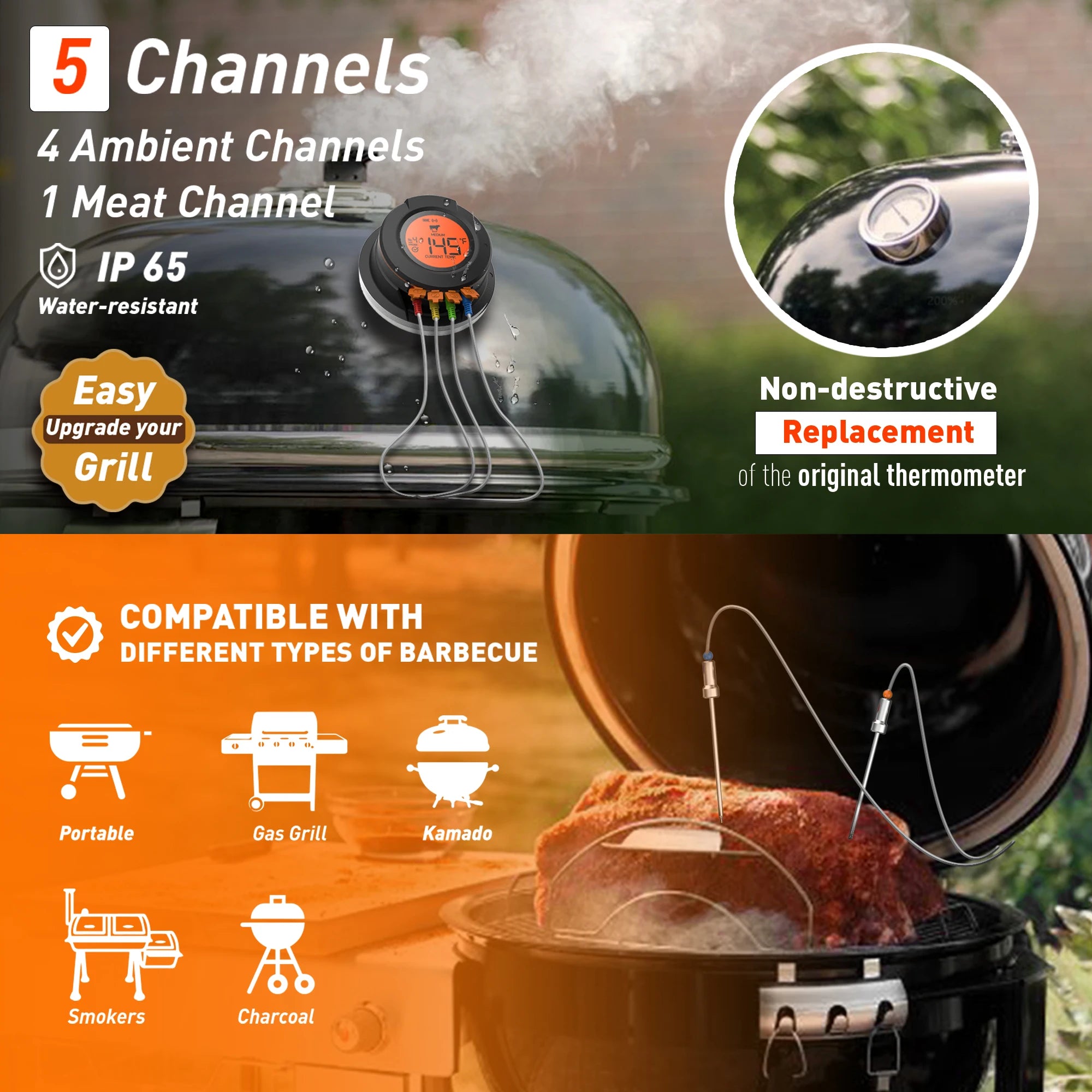 Wireless Bluetooth Meat Thermometer - SmartPursue™