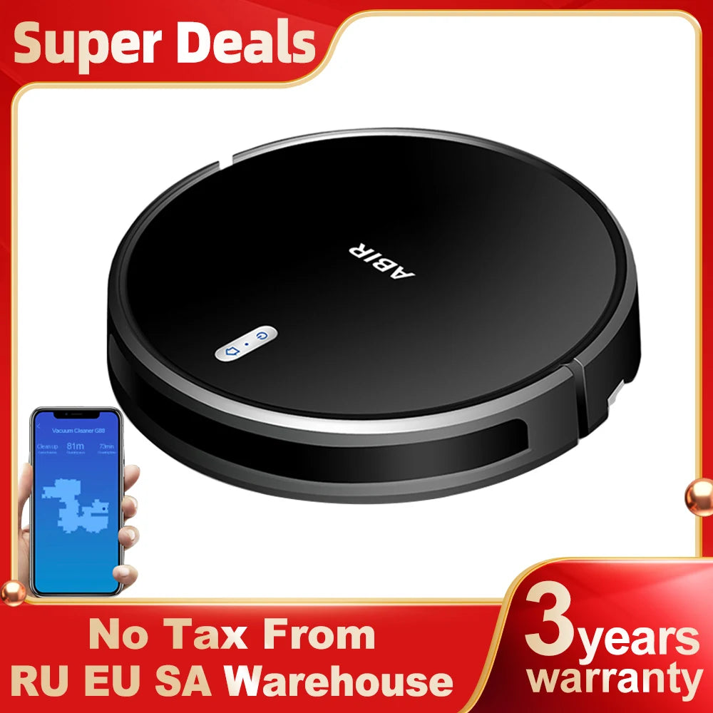🤖 Robot Vacuum – 6000 Pa Suction, Wi‑Fi App & Dual Wet-Dry Mop - SmartPursue™
