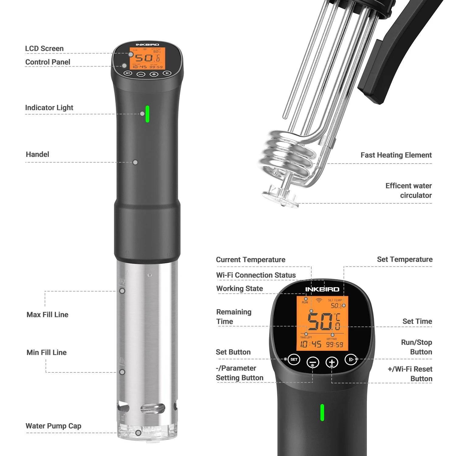 Wi-Fi Sous Vide Precision Cooker - SmartPursue™