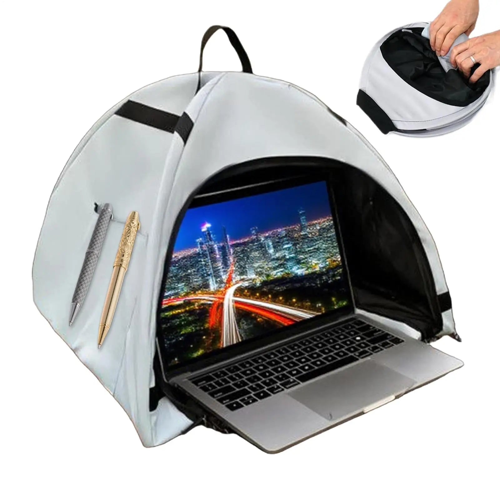 Foldable Laptop Sunshade & Privacy Cover – Anti-Glare Hood for 13–16 Inch Laptops