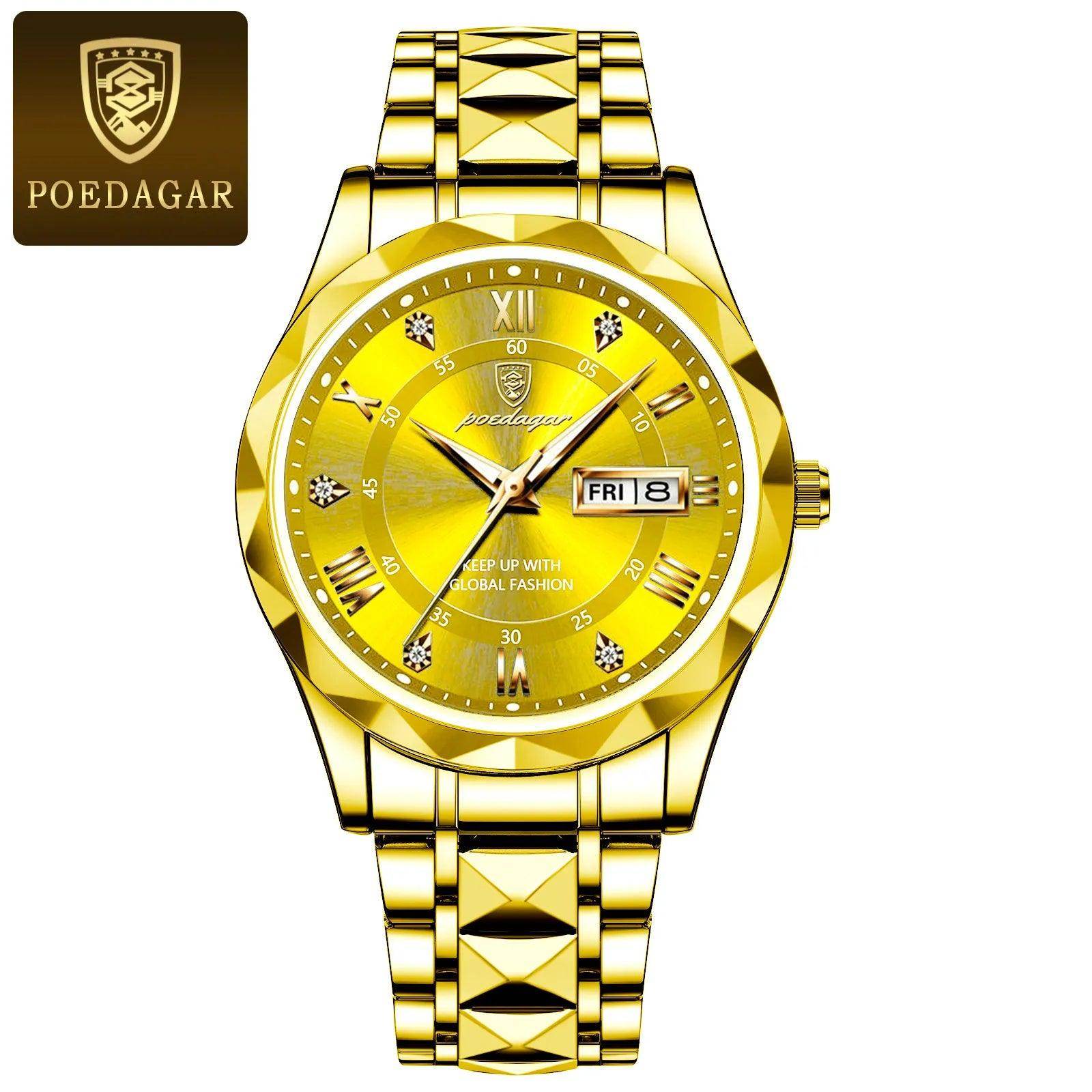 Luxury Wristwatch Stainless Steel Quartz Men's Watch - SmartPursue™