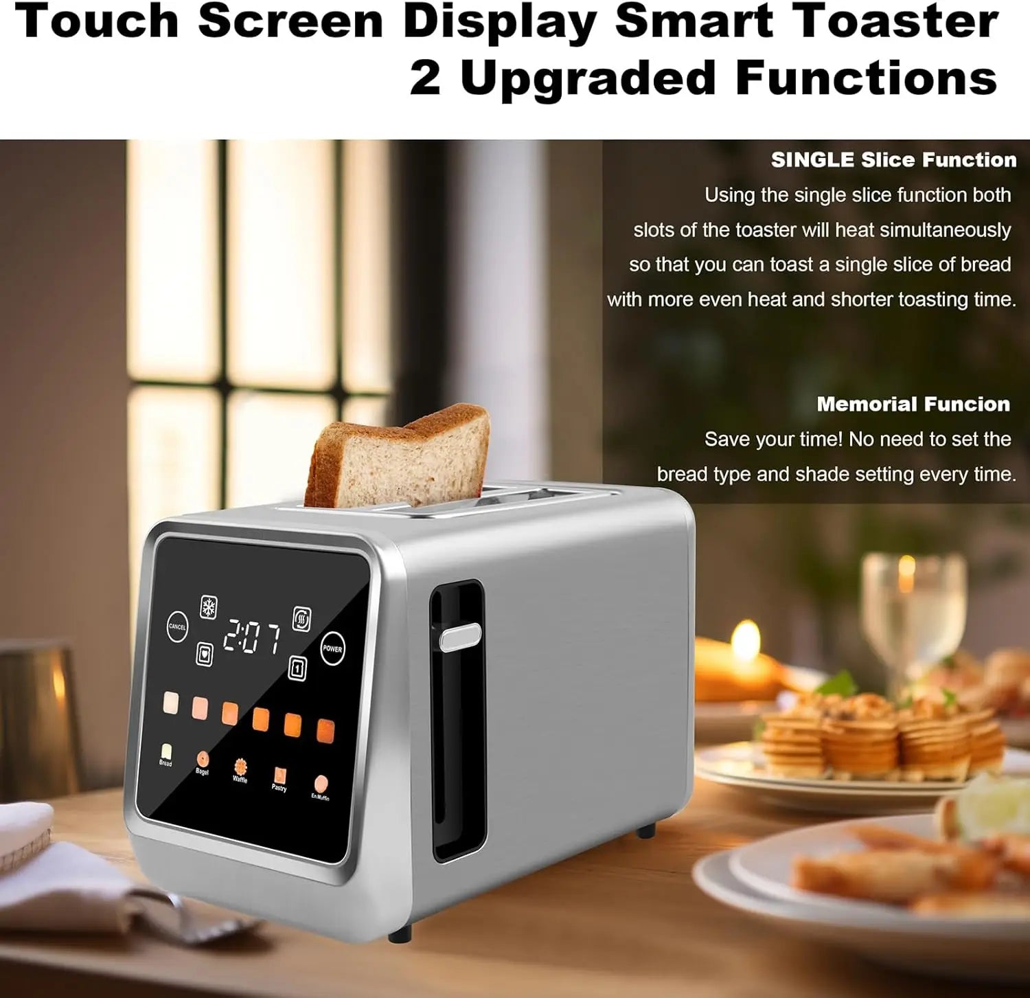 Smart Touch Screen Toaster Smart Kitchen & Home