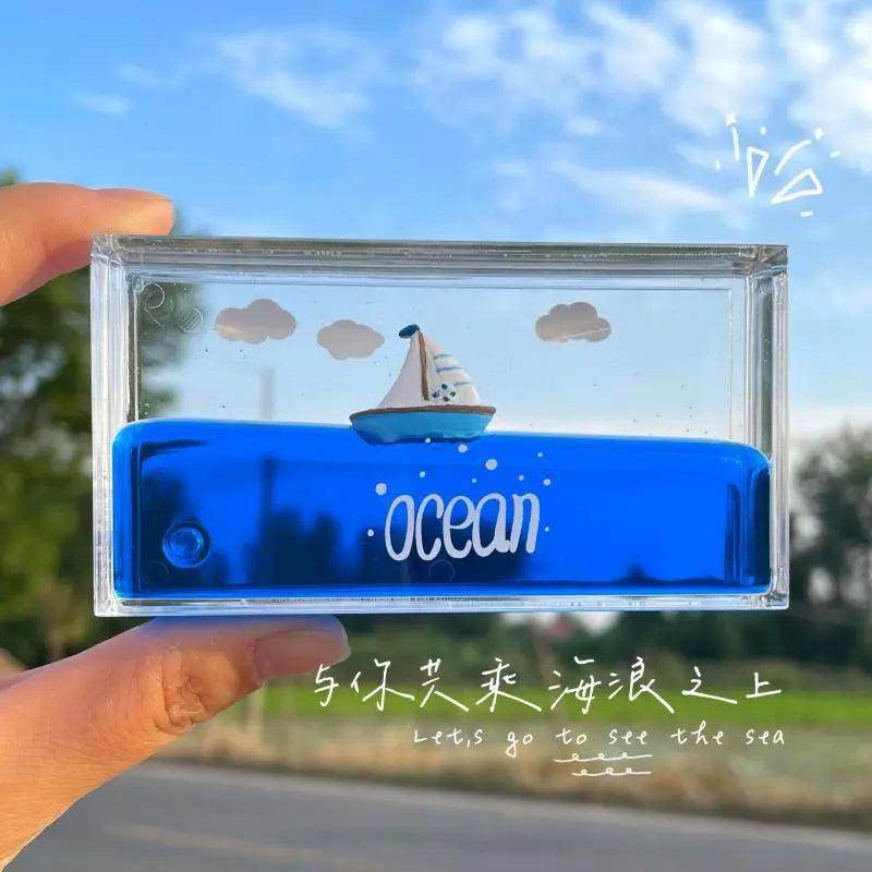 Cruise Ship Decoration Toy Fluid Drift Bottle Titanic Creative Ship - SmartPursue™