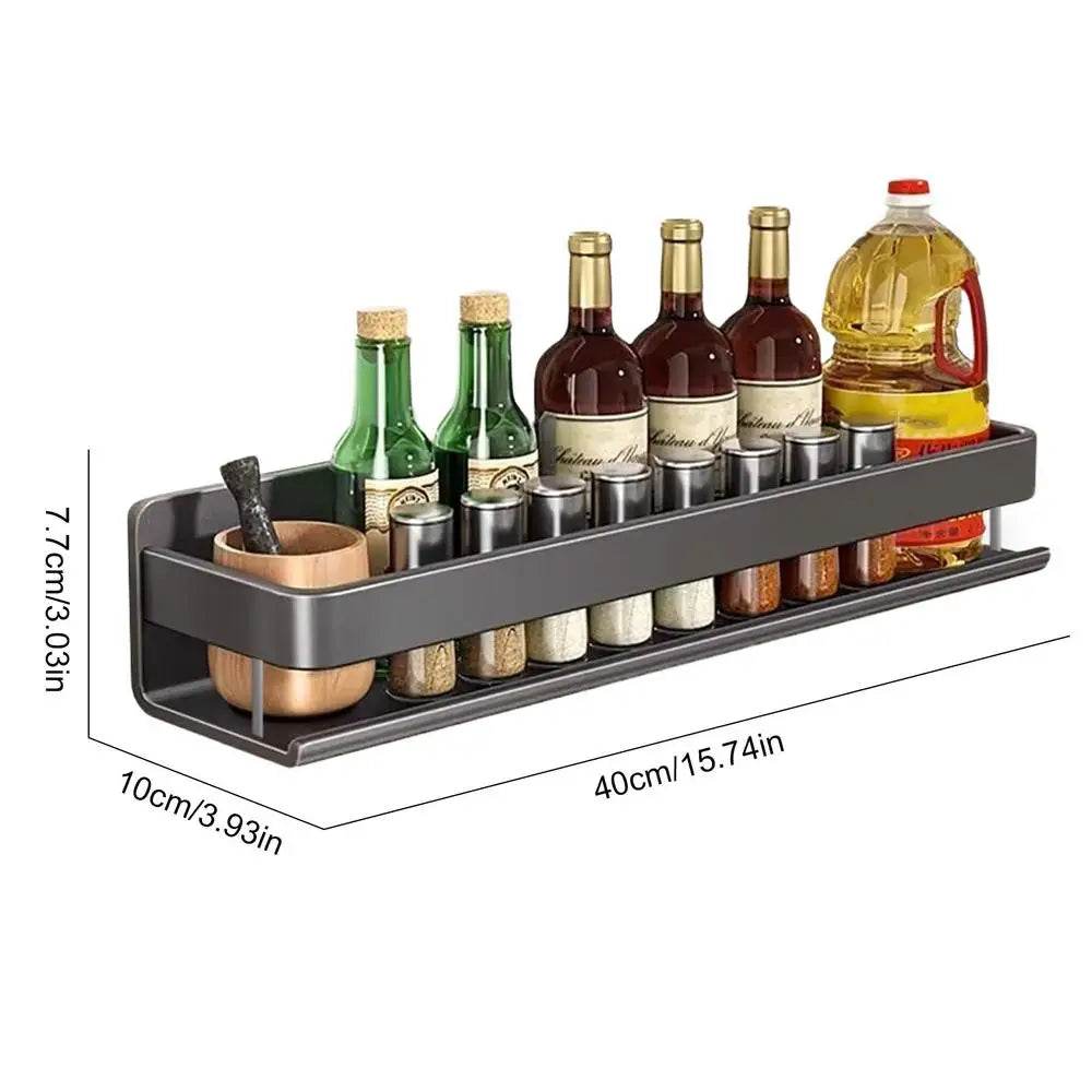 Aluminum Wall-Mounted Spices Rack - SmartPursue™