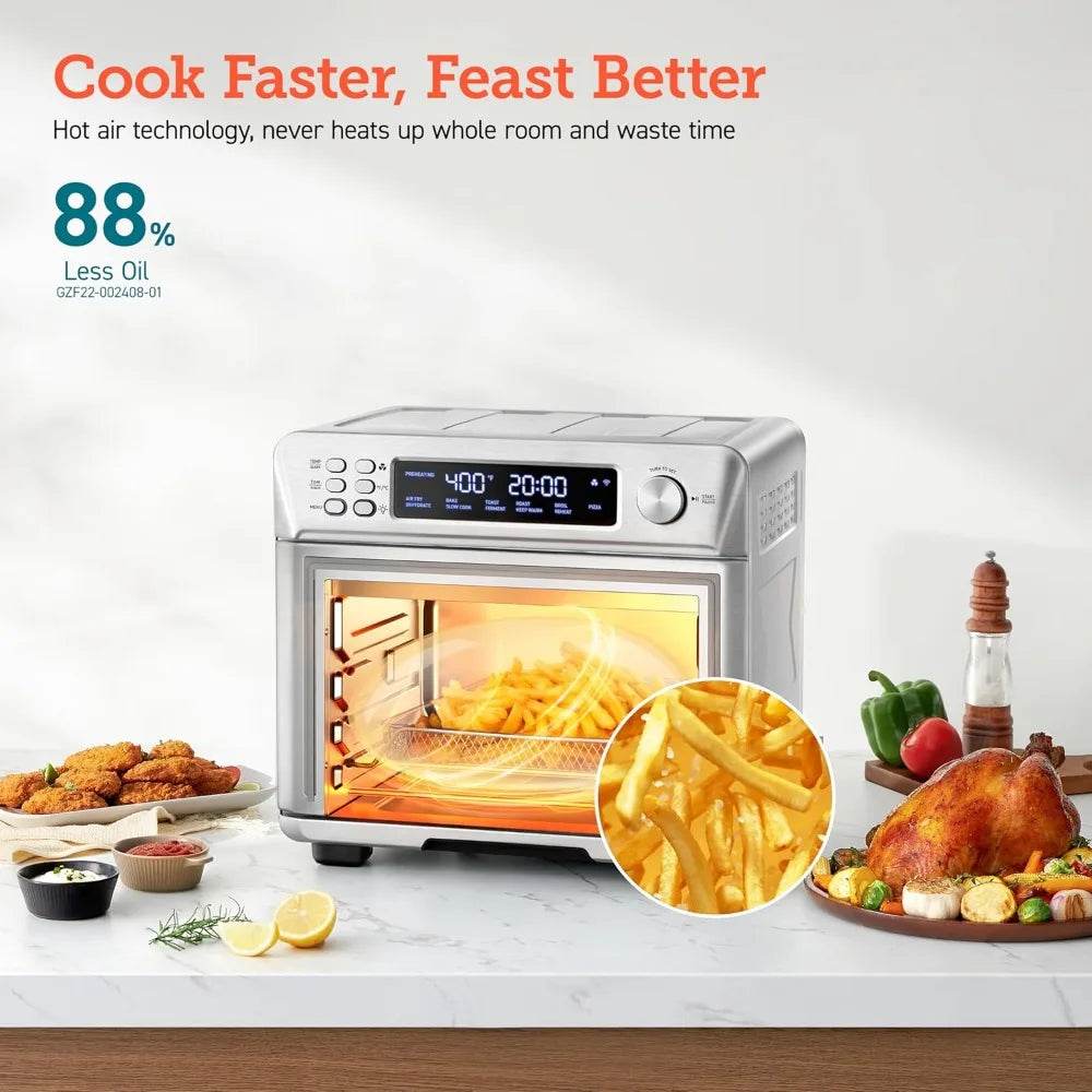 26-Quart Smart Air Fryer Convection Oven - Limited Stock – Ships in 24H - SmartPursue™