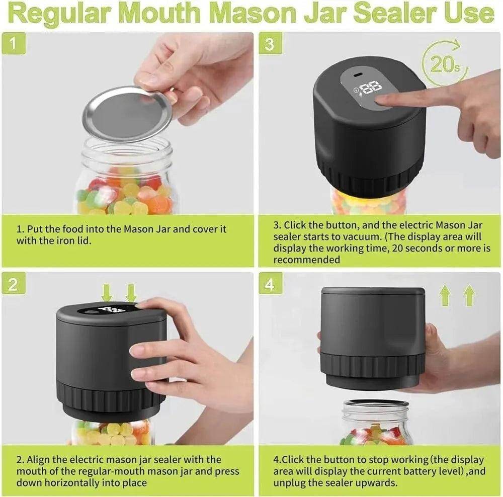 Vacuum Sealing Machine Mason Jar Vacuum Sealer - SmartPursue™
