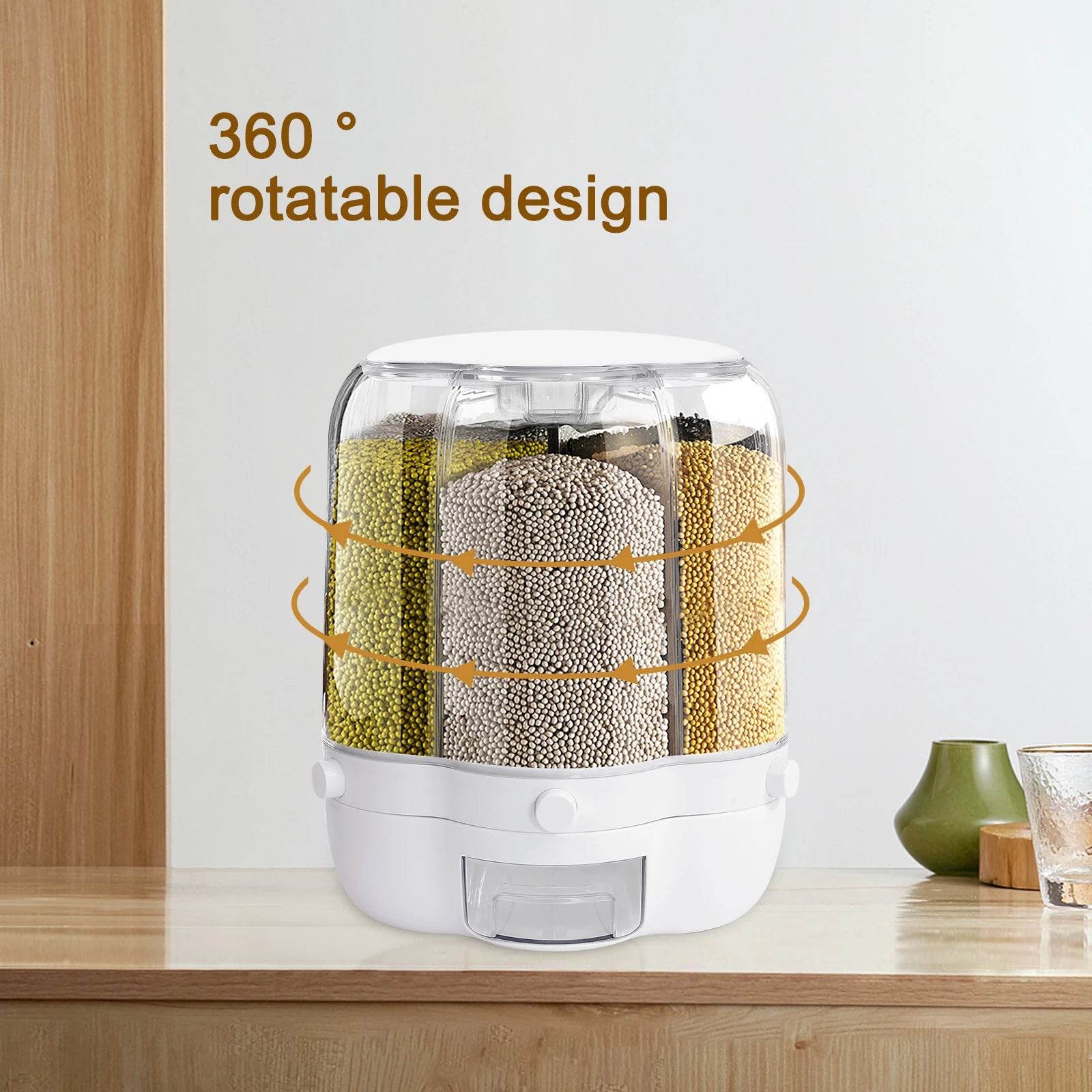 6-Grid Rotating Food Dispenser - SmartPursue™