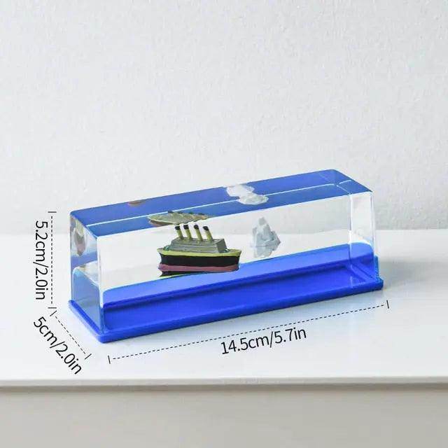 Cruise Ship Decoration Toy Fluid Drift Bottle Titanic Creative Ship - SmartPursue™