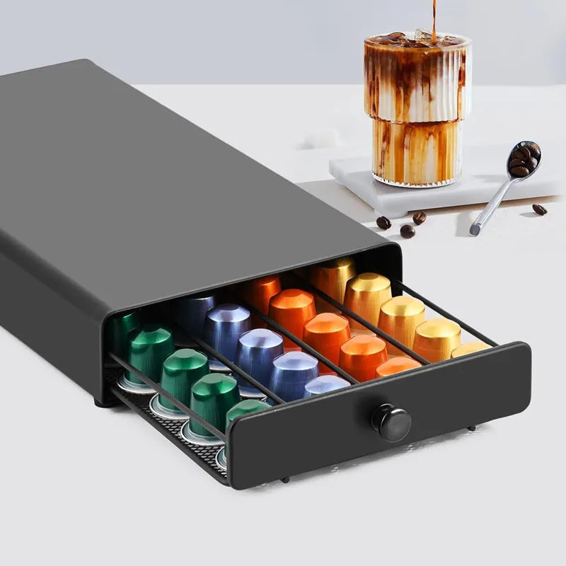 ☕ 40 Nespresso Pods Coffee Drawer Holder - SmartPursue™