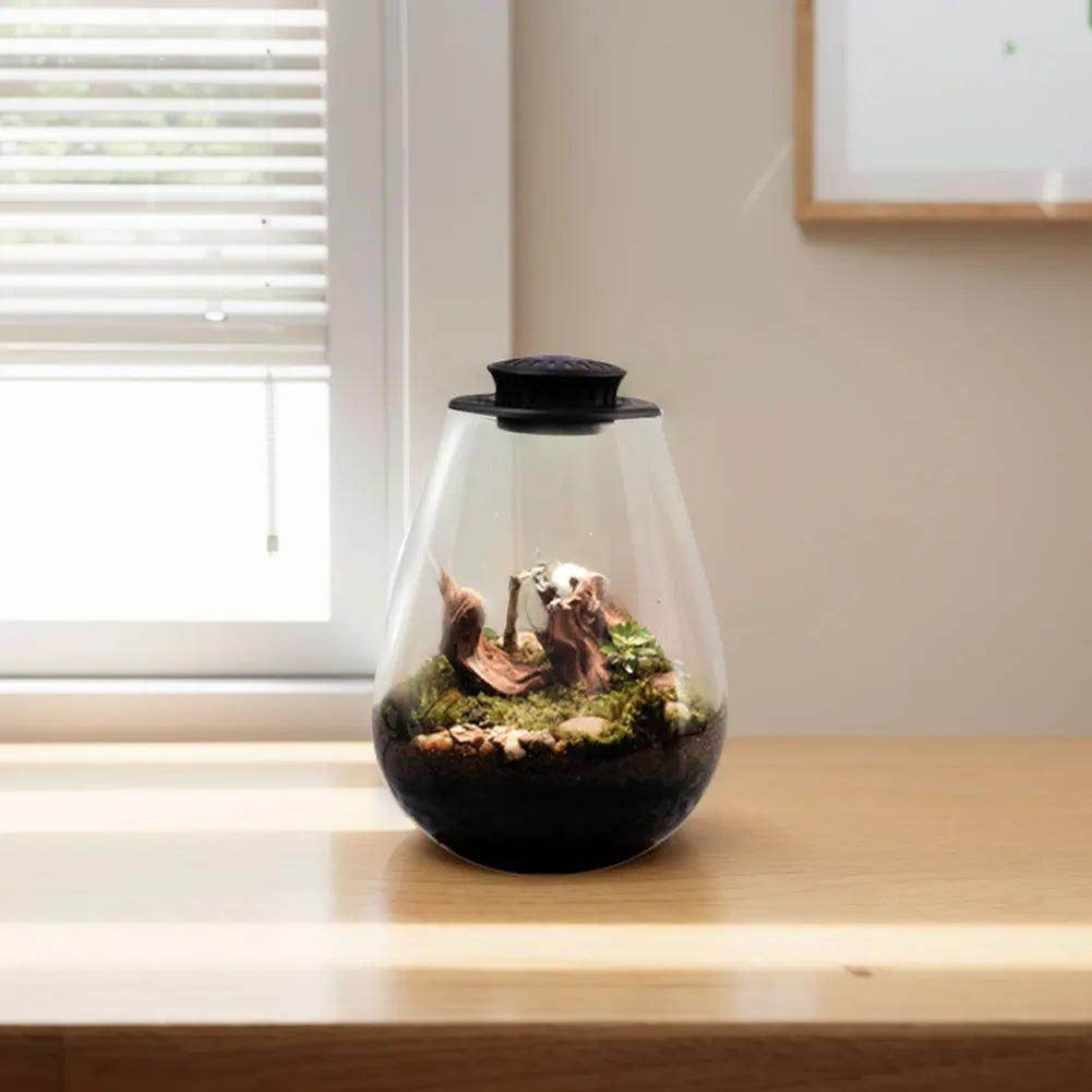 Glass Plant Terrarium with Grow Light - SmartPursue™