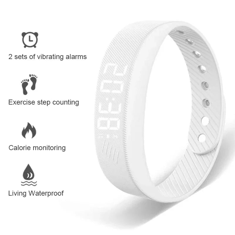 LED Digital Smart Bracelet Vibrating Alarm Clock Waterproof Clock - SmartPursue™