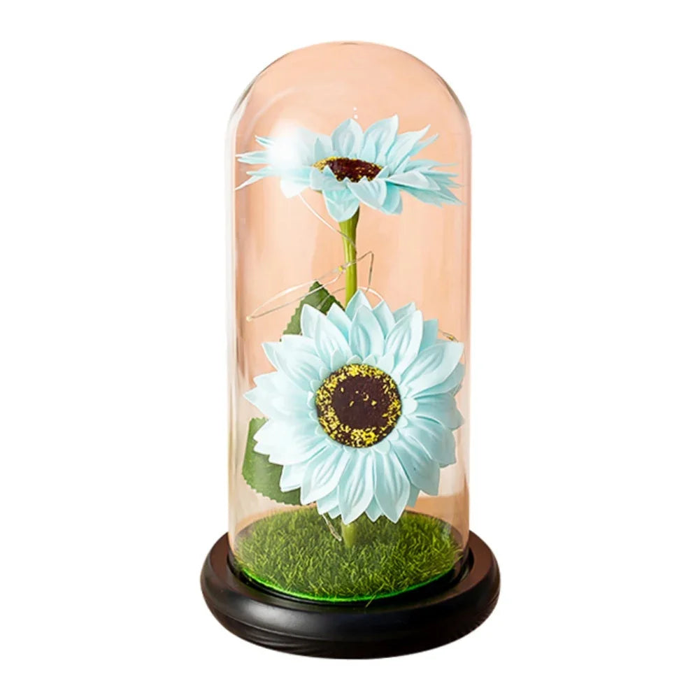 LED Glass Rose Tulip Ornament Fusion Gifts