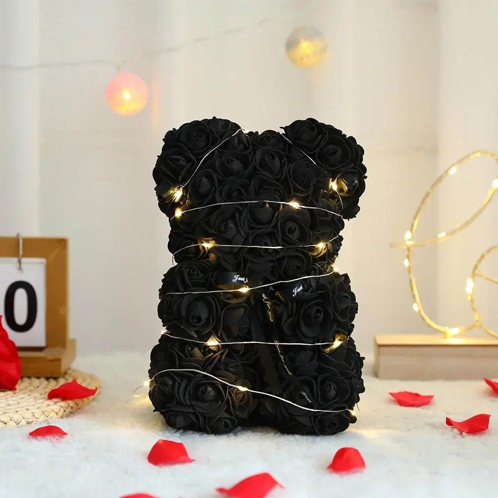 Teddy Rose Flower Bear with Gift Box - SmartPursue™