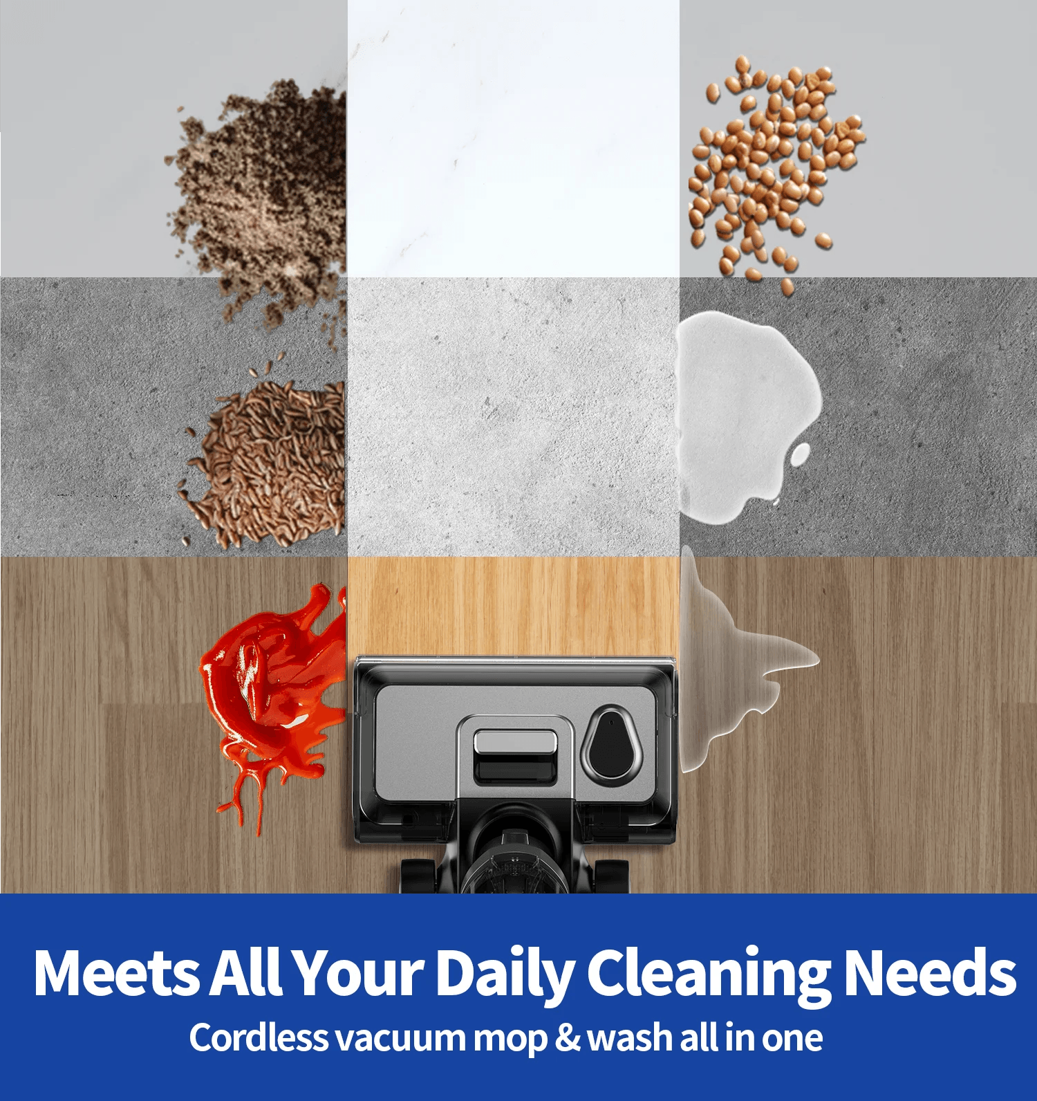 🌀 Smart Cordless Stick Vacuum Cleaner – 27,000Pa with LCD - SmartPursue™