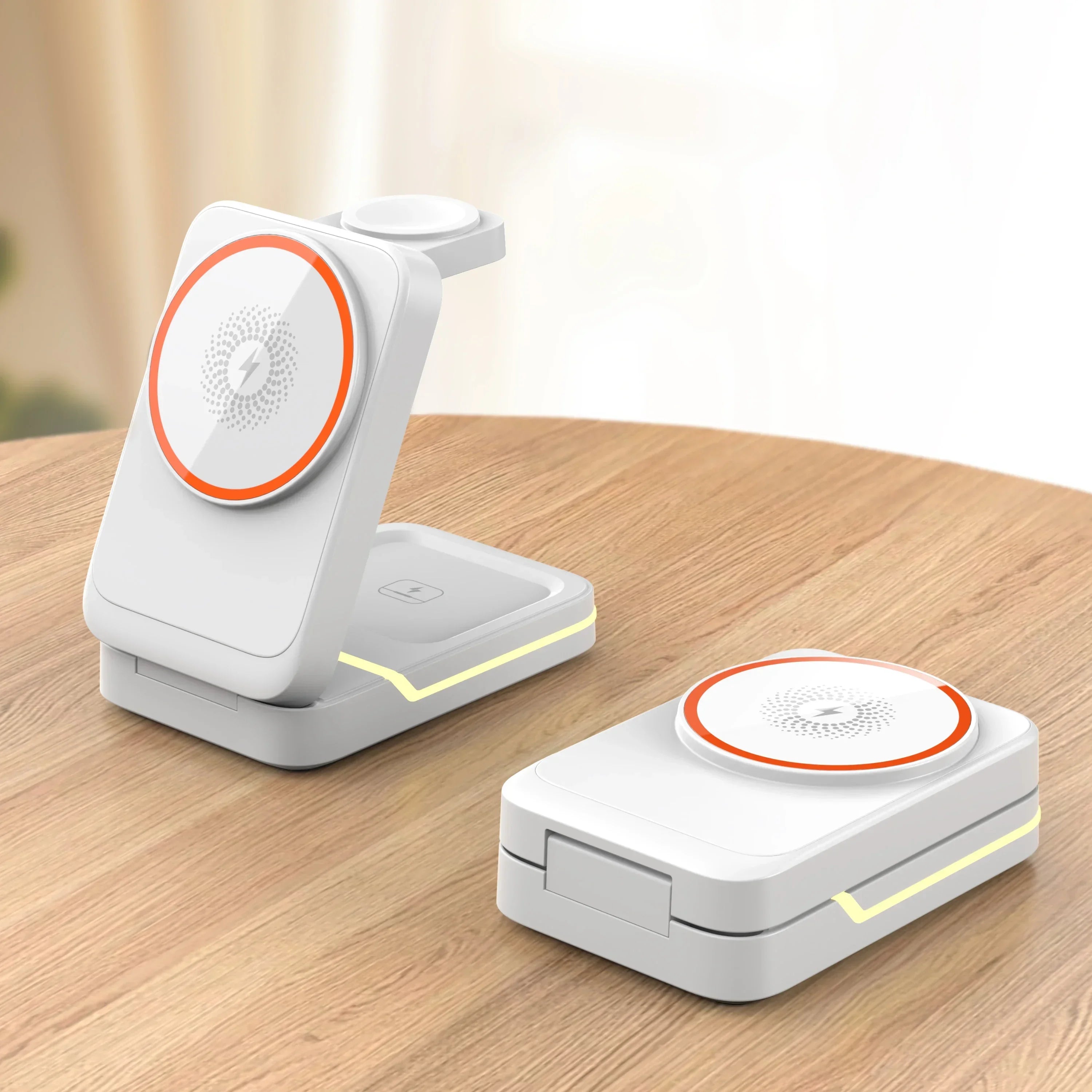 3 in 1 Magnetic Foldable Travel Fast Wireless Charger Stand For Magsafe iPhone 16 15 14 13 12 Pro Apple Watch 2-9 SE Airpods Pro SmartPursue™