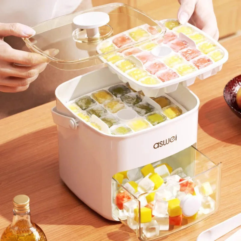 48-Grid Portable Ice Maker – Countertop Ice Tray - SmartPursue™