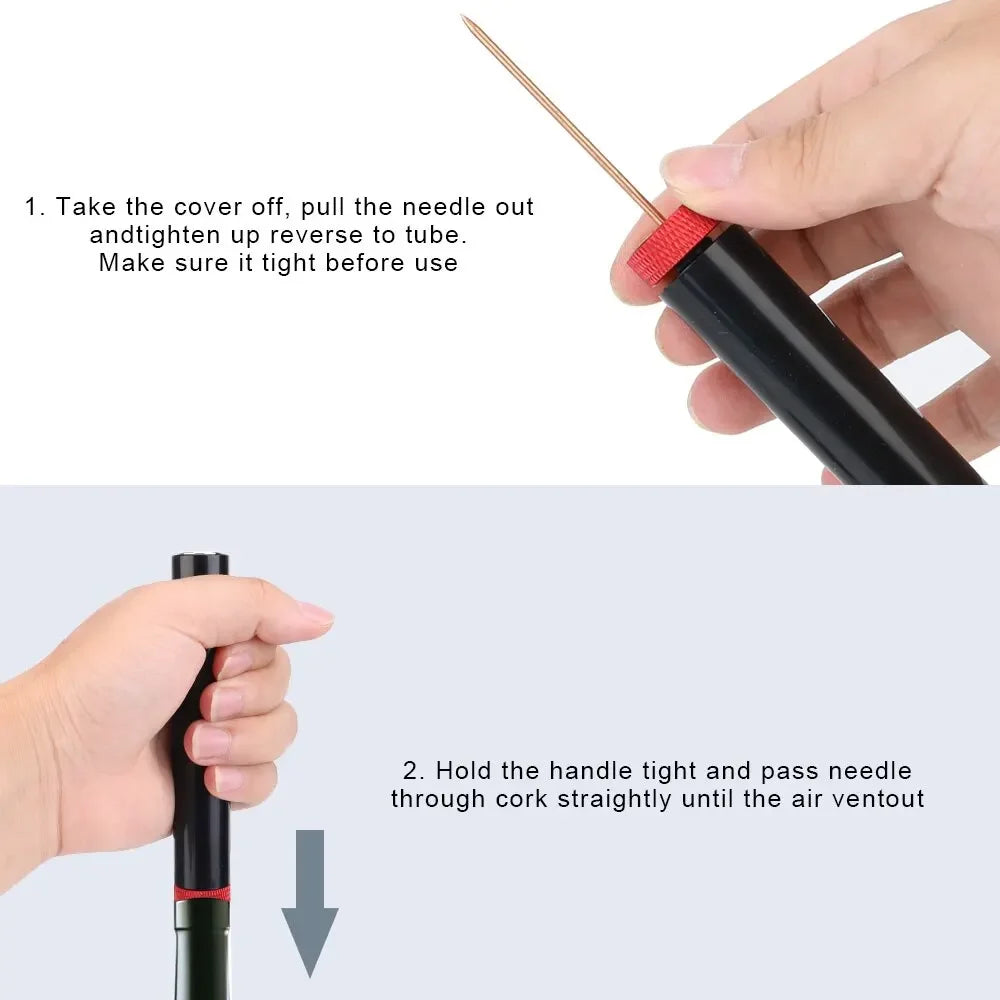 🍷 Air Pressure Wine Opener – Effortless Cork Removal with a Pop - SmartPursue™