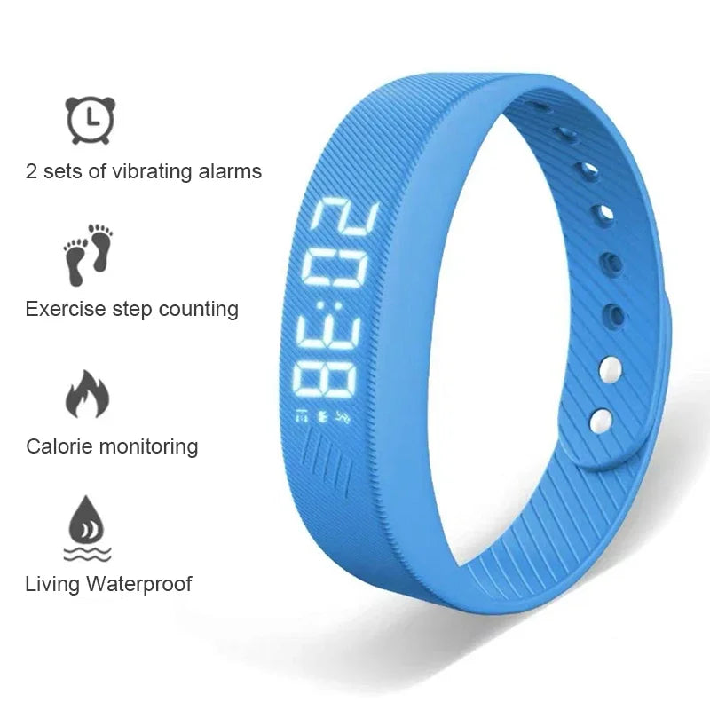 LED Digital Smart Bracelet Vibrating Alarm Clock Waterproof Clock - SmartPursue™