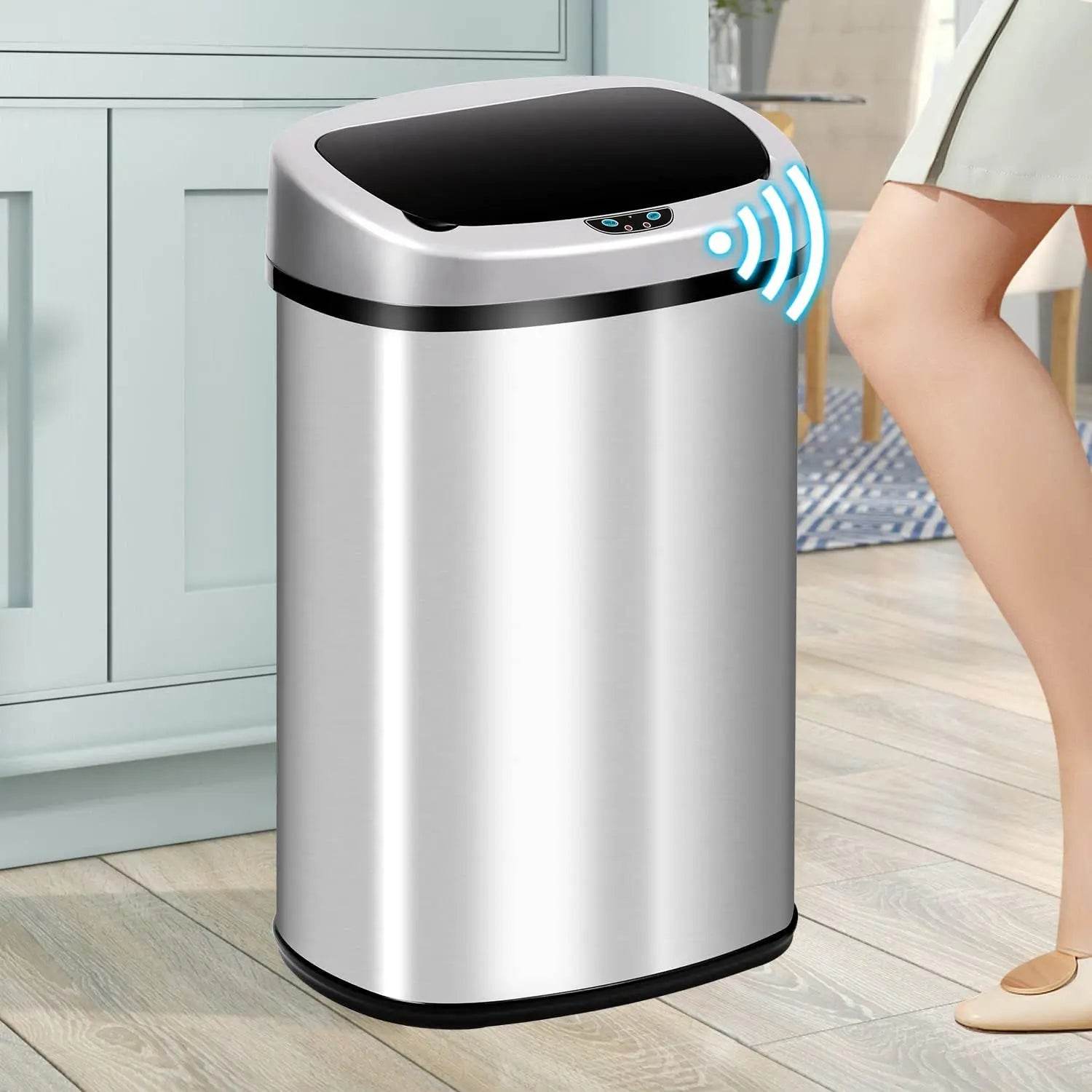 Motion Sensor Trash Can – Hands-Free, Hygienic & Stylish - SmartPursue™