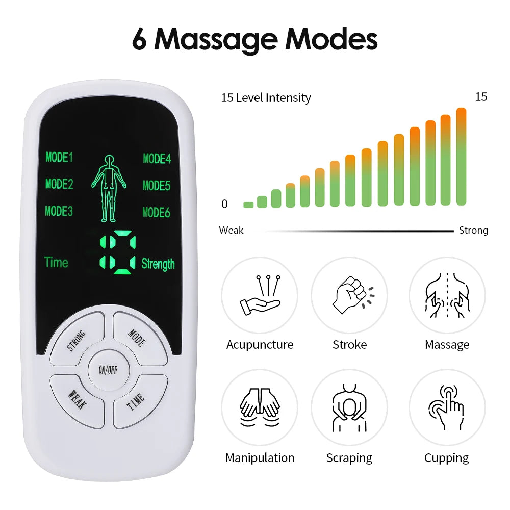 6 Modes TENS Electric Massager Muscle Relax Device - SmartPursue™