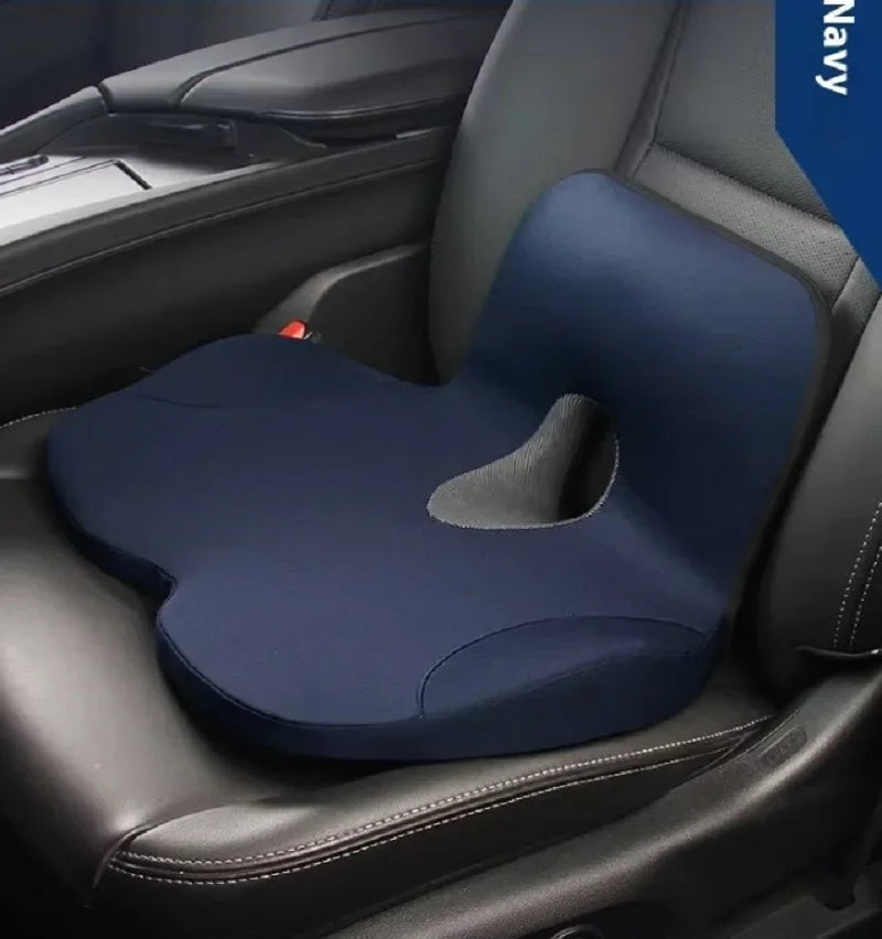 🪑 Memory Foam Seat Cushion & Back Support Pillow Set - SmartPursue™
