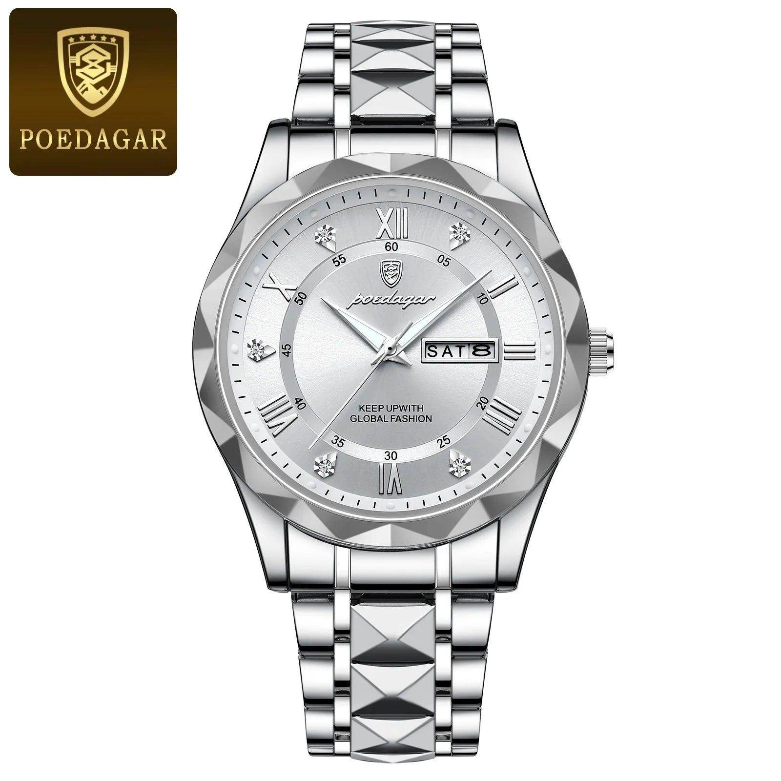 Luxury Wristwatch Stainless Steel Quartz Men's Watch - SmartPursue™