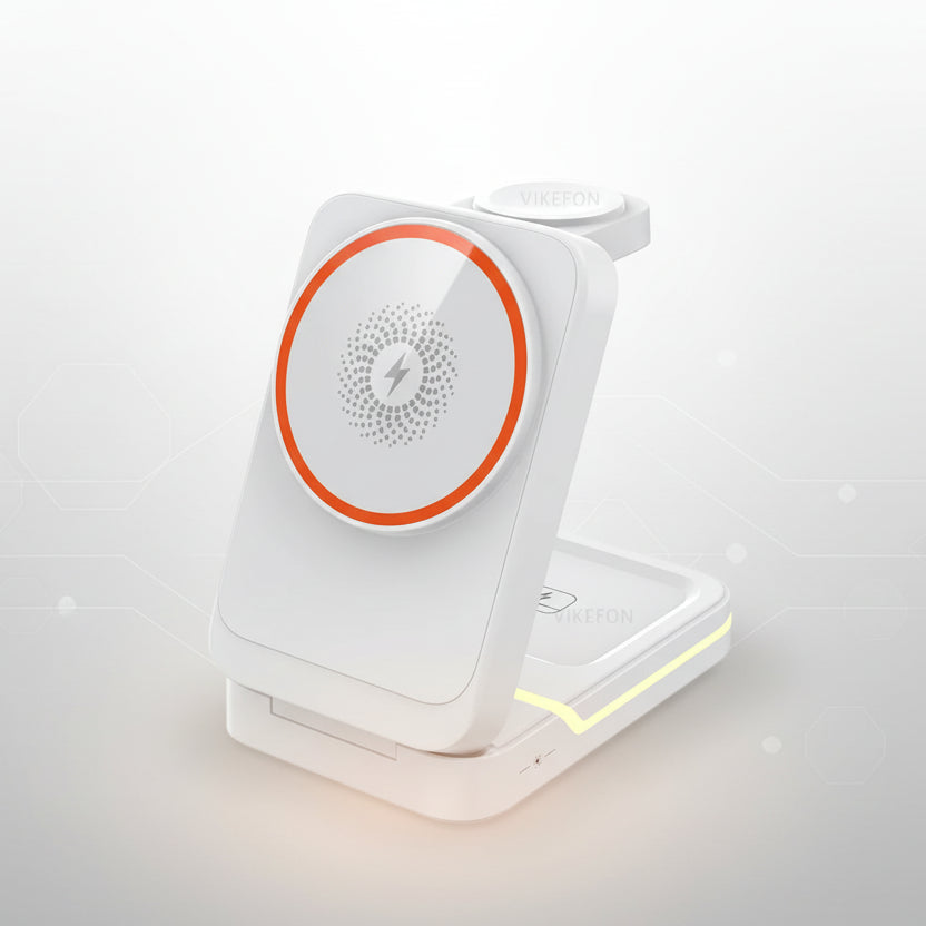 3 in 1 Magnetic Foldable Travel Fast Wireless Charger Stand For Magsafe iPhone 16 15 14 13 12 Pro Apple Watch 2-9 SE Airpods Pro SmartPursue™